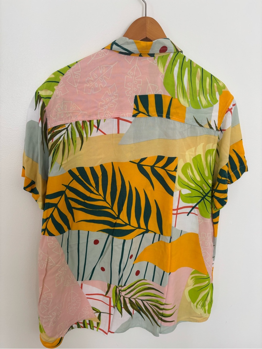 Tropical Print Short Sleeve Shirt - Multicolor